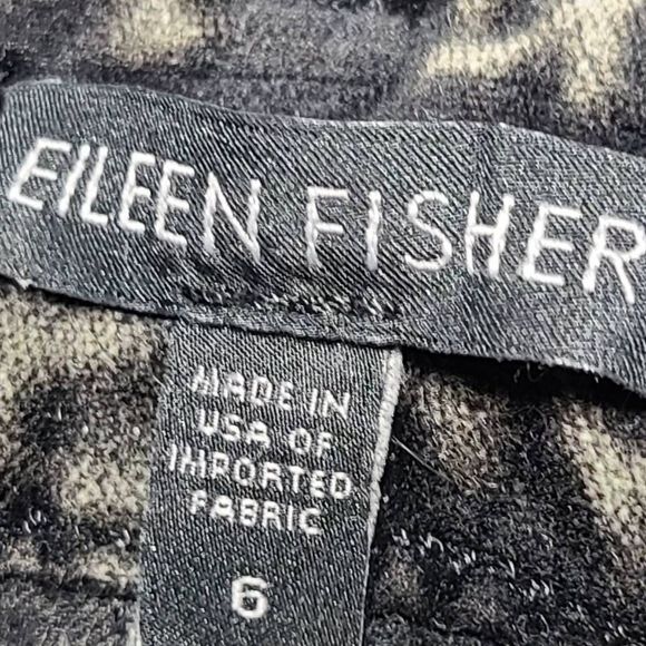 Eileen Fisher Velvet Dark Grey Acid Wash Women's size 6 - Picture 12 of 12